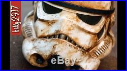 Star wars black series Stormtrooper helmets custom Painted Sandtrooper Weathered