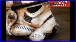 Star wars black series Stormtrooper helmets custom Painted Sandtrooper Weathered