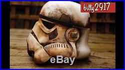 Star wars black series Stormtrooper helmets custom Painted Sandtrooper Weathered