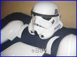 Star wars stormtrooper armour helmet costume prop plus 2 x blasters pouldron