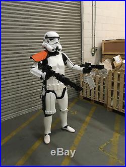 Star wars stormtrooper armour helmet costume prop plus 2 x blasters pouldron