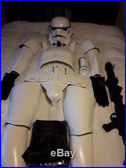 Star wars stormtrooper armour helmet costuume prop incl extras and dc15 blaster