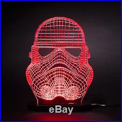 Storm trooper Helmet 3D Star Wars Black Series LED Night Light Lamp Kids Room
