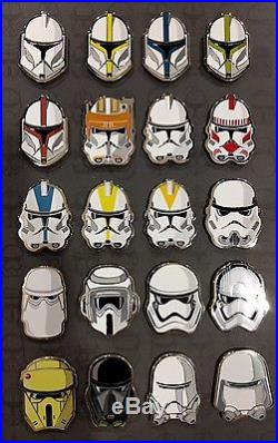 Stormtrooper Helmet 20 Pin Set 2017 Disney Store Star Wars D23 Exclusive LE 500