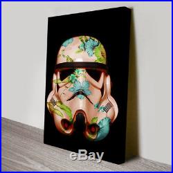 Stormtrooper Helmet Canvas Print Wall Art Hanging Giclee Star Wars 61x91cm