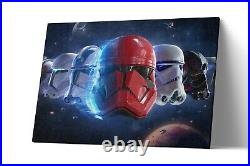 Stormtrooper Helmets Canvas Print Poster Star Wars Wall Art Artwork Painting