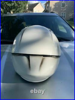 Stormtrooper motorcycle helmet white black great condition mens XL