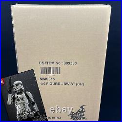 US Seller! Sealed! MMS615 Stormtrooper Chrome Hot Toys Exclusive 1/6 Star Wars