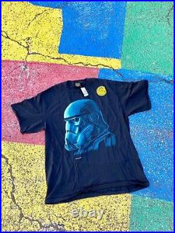 VTG 1996 Star Wars Stormtrooper Helmet Glow in the Dark Changes Graphic Shirt XL