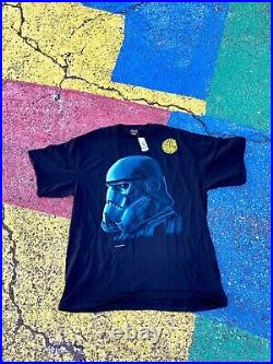 VTG 1996 Star Wars Stormtrooper Helmet Glow in the Dark Changes Graphic Shirt XL