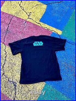 VTG 1996 Star Wars Stormtrooper Helmet Glow in the Dark Changes Graphic Shirt XL