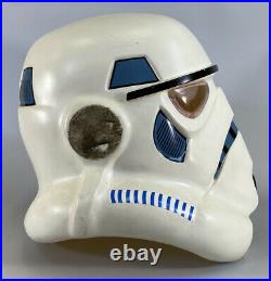 Vintage 1979 Star Wars Don Post Stormtrooper Helmet Bucket Face Mask Clear Eyes