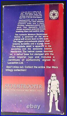 Vintage 1997 Star Wars Trilogy Collection Riddell Stormtrooper Mini Helmet