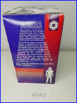Vintage 1997 Star Wars Trilogy Collection Riddell Stormtrooper Mini Helmet