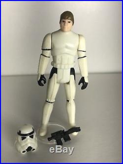 Vintage Star Wars Complete Luke Stormtrooper POTF Original V1c Blaster & Helmet