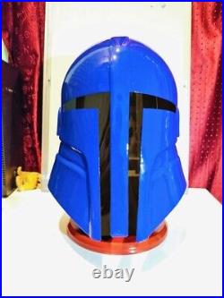 Vintage Star Wars Imperial Royal Guard 1996 Cosplay Helmet With Wooden Stand
