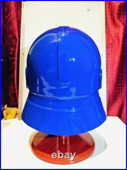 Vintage Star Wars Imperial Royal Guard 1996 Cosplay Helmet With Wooden Stand