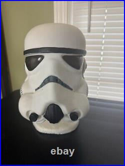 Vintage Star Wars Lucas Stormtrooper Costume Cosplay Helmet Hard Plastic Rubie's