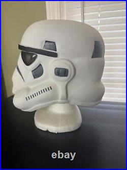 Vintage Star Wars Lucas Stormtrooper Costume Cosplay Helmet Hard Plastic Rubie's