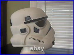 Vintage Star Wars Lucas Stormtrooper Costume Cosplay Helmet Hard Plastic Rubie's