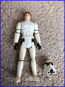 Vintage Star Wars Luke Skywalker Stormtrooper Disguise Last 17 POTF With HELMET