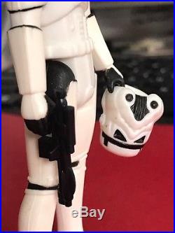 Vintage Star Wars Luke Skywalker Stormtrooper with weapon and helmet & signed pic