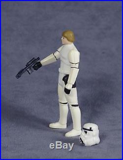 Vintage Star Wars POTF Luke Stormtrooper Action Figure withHelmet, Blaster & Coin