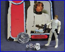 Vintage Star Wars POTF Luke Stormtrooper Action Figure withHelmet, Blaster & Coin