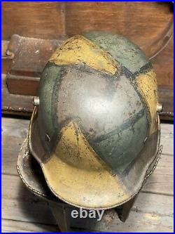 WW1 German Camoulflage Helmet M1916 Stormtrooper Original